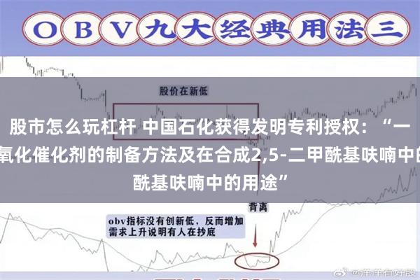 股市怎么玩杠杆 中国石化获得发明专利授权：“一种选择氧化催化剂的制备方法及在合成2,5-二甲酰基呋喃中的用途”